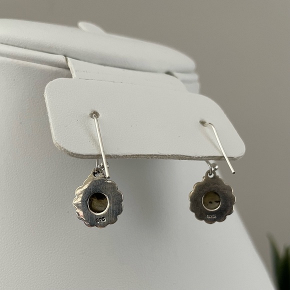 SOLD - Silver Labradorite Earrings (925) - Picture 5 of 6